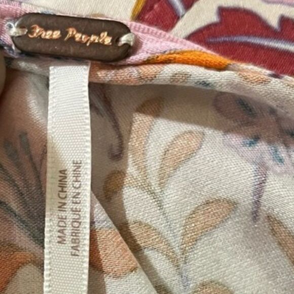 NWT Free People Sasha Mini Dress Ivory Combo - Picture 13 of 15